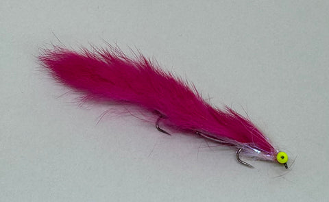 Pink Tandem Snake ( Double long shank hook) x 1 (Barbless)