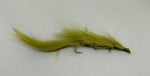 Olive Snake (long shank hook) Barbless