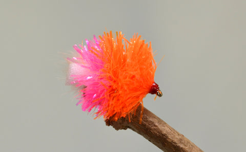 Orange & Pink Split Fabs x 3 - Fast Flies top trout flies