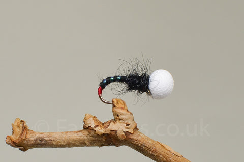 Black & Red Foam Emerger x 3   (Barbed & Barbless)