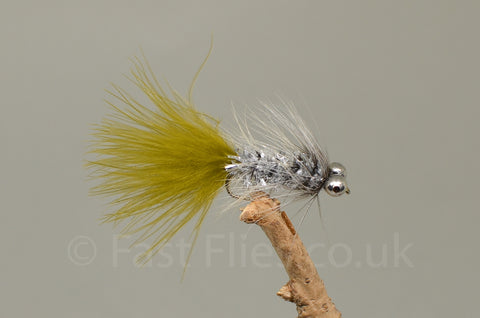 Silver & Olive Humungous x 3   (Barbed or Barbless)