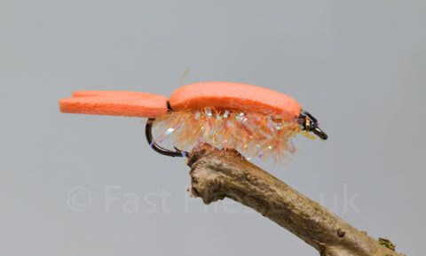 Floating Fry Orange x 3 - Fast Flies top trout flies