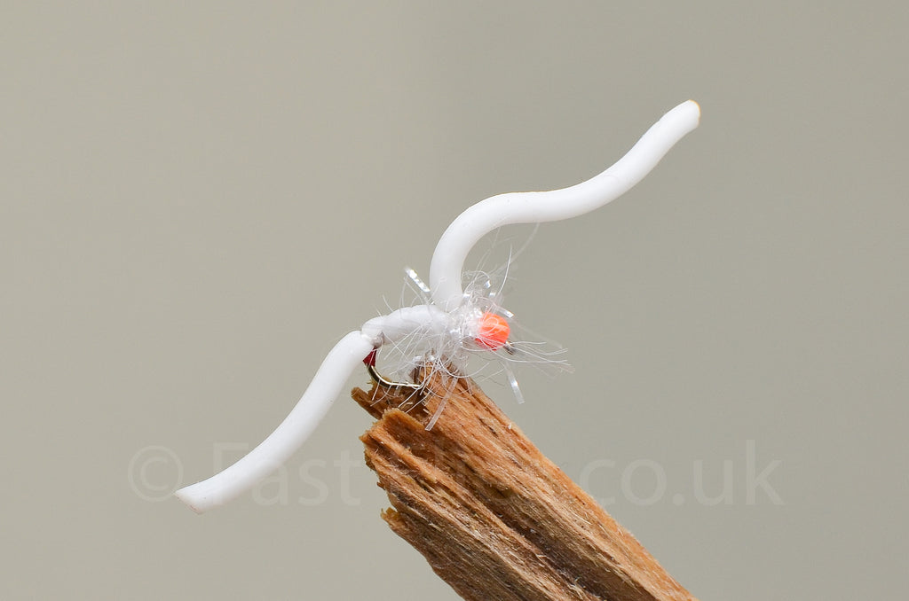 White Squirmy Worm x 3 – Fast Flies