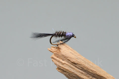 Diawl Bach UV Black & Purple x 3   (Barbed or Barbless)
