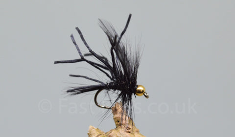 G.H. Black Flexi Floss Daddy Longlegs x 3 - Fast Flies top trout flies