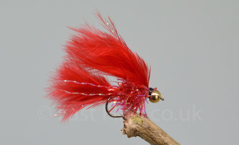Gold Head Mini Fritz Blood Cat x 3 - Fast Flies top trout flies