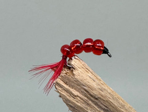 Glass Bloodworm x 3 (Barbless)