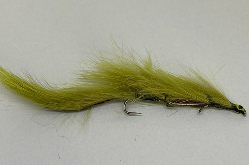 Olive Snake (long shank hook) Barbless