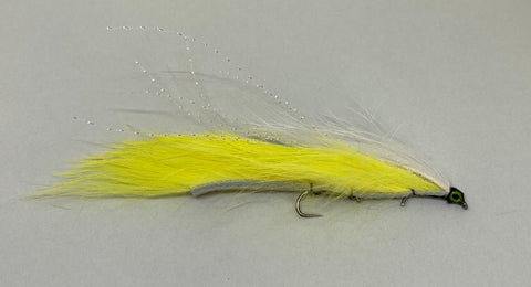 Yellow & White Snake (with long shaft hook) Barbless