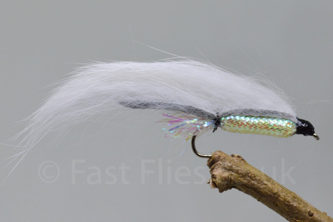 White Zonker x 3 (Barbed & Barbless)