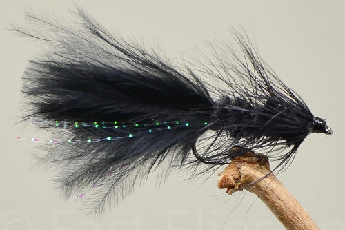 Black woolly Bugger (Barbless) x 3
