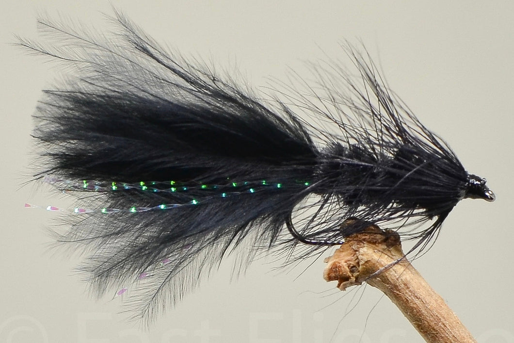Black woolly Bugger (Barbless) x 3