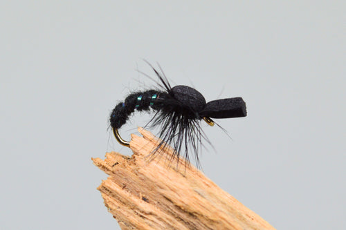 Black Foam Suspender Buzzers x 3   (Barbed & Barbless)