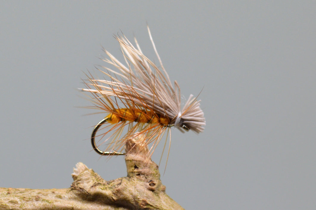 Orange Elk Hare Caddis x 3  (Barbed & Barbless) 