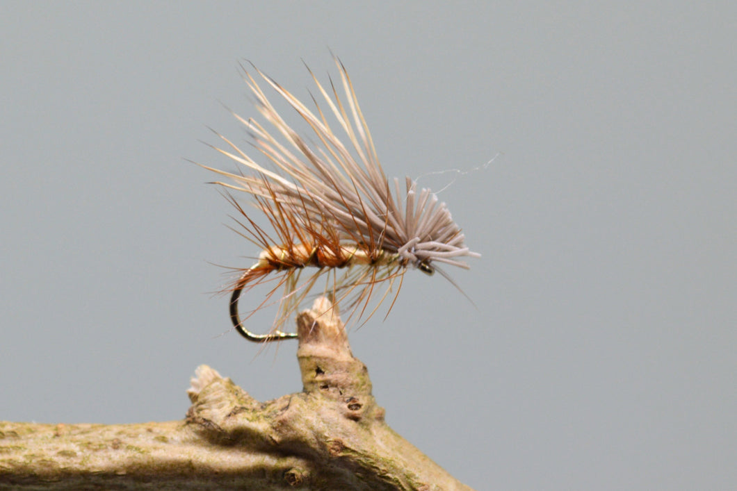 Tan Elk Hair Caddis x 3  (Barbed & Barbless)