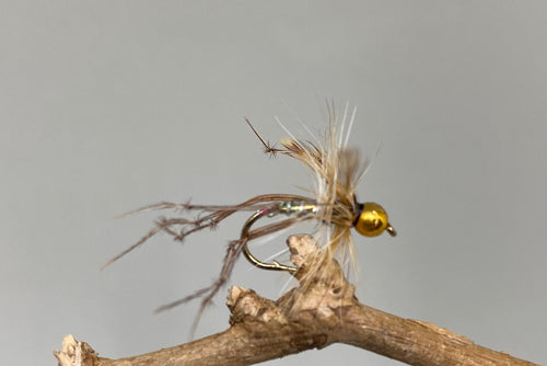 Gold Head pearl daddy longlegs x 3  (Barbed)