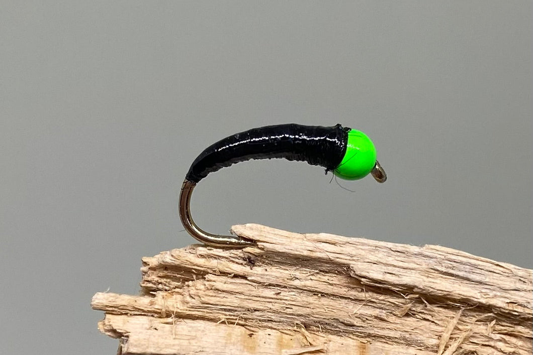 Dogs Bollox Black & Lime x 3. (Barbed & Barbless)