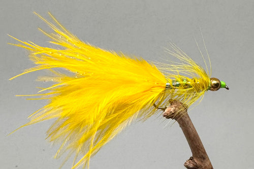Gold Head Yellow Dancer Yellow Tail x 3   (Barbed & Barbless)