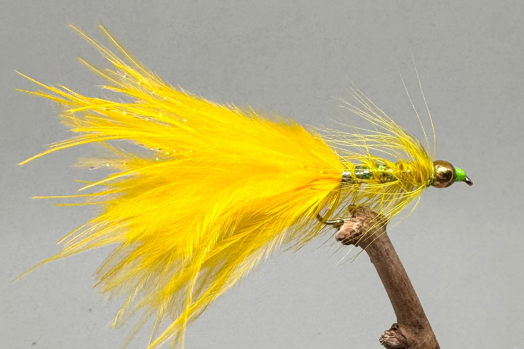 Gold Head Yellow Dancer Yellow Tail x 3   (Barbed & Barbless)