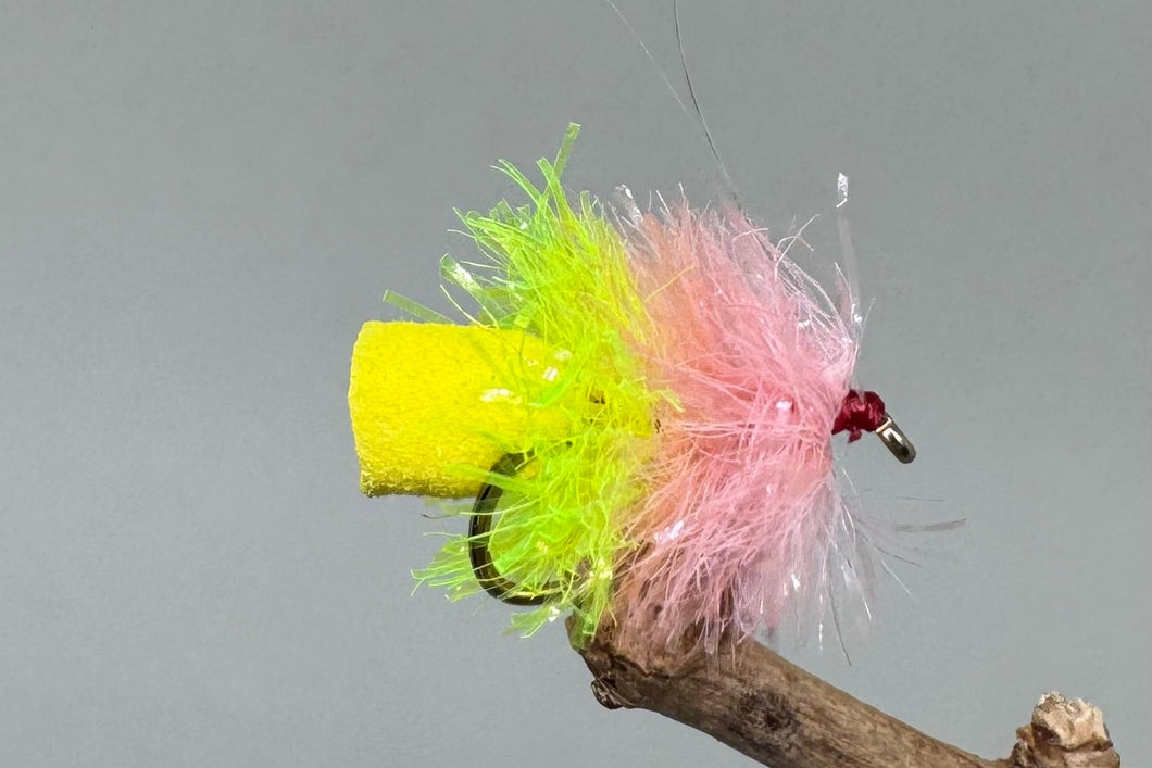 Coral & Chartreuse Fab  x 3  (Barbed)