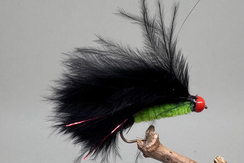 Red head Black/Green Cats Whisker x 3  (Barbed)