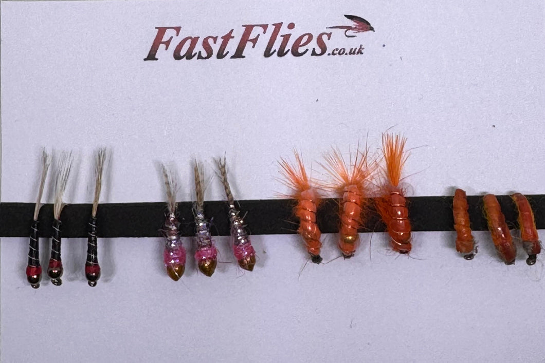 New Grayling 4pk of flies (Barbed)
