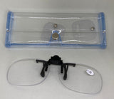 Clip On, Flip Up, Magnifying Reading Glasses  +1.5 or +2.5