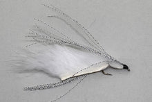 White & Silver Snake x 1  (Barbed)