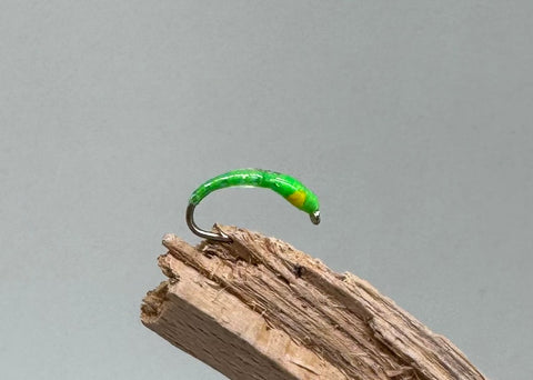 Green with yellow round cheeks  x  3