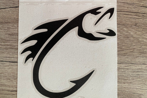 Fish Hook Car Sticker