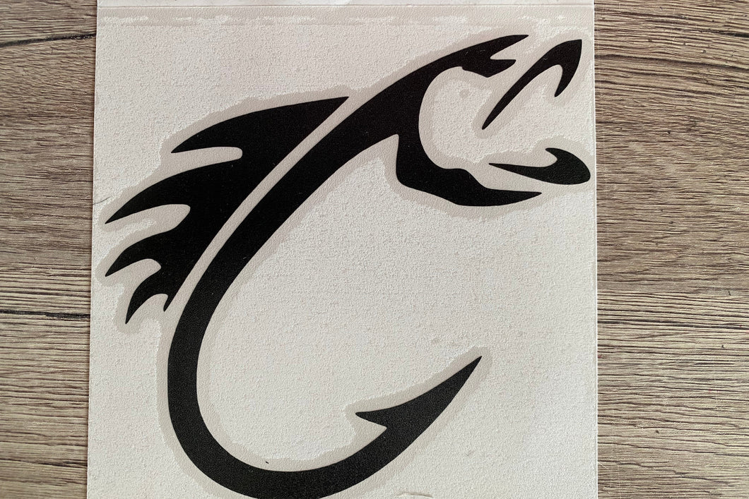 Fish Hook Car Sticker