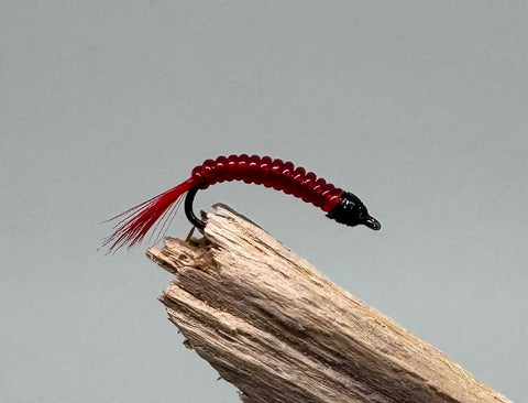 Glass Bloodworm x 3 (Barbless)