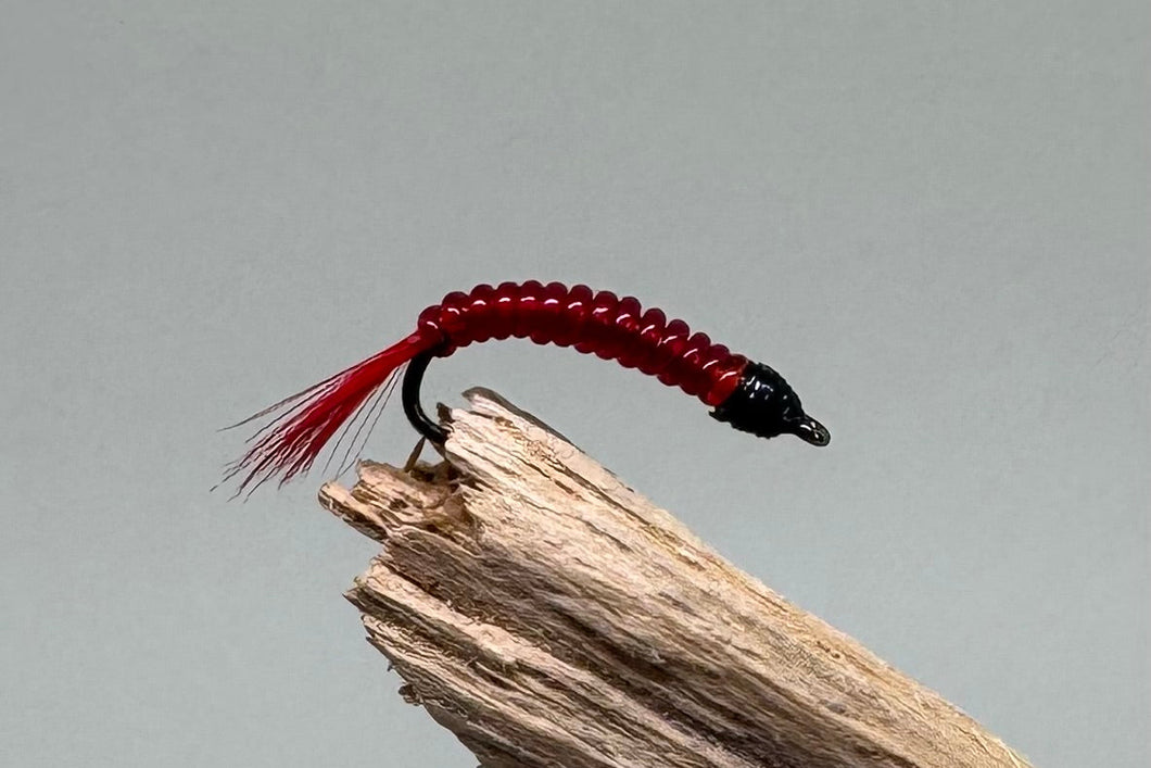 Glass Bloodworm x 3 (Barbless)