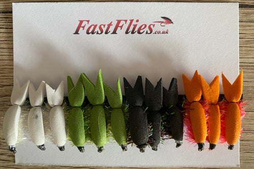 12 - Mixed Floating Fry (Barbed & Barbless)