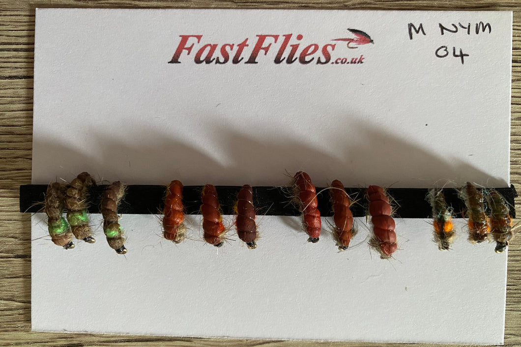 Mixed nymph Czechs (Barbed)