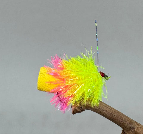 Chartreuse & Pink Fab x 3 (Barbless)