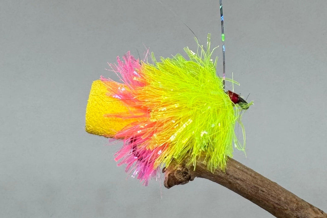 Chartreuse & Pink Fab x 3 (Barbless)