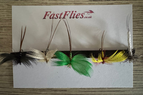 5 x Mixed May Flies  (Barbed)