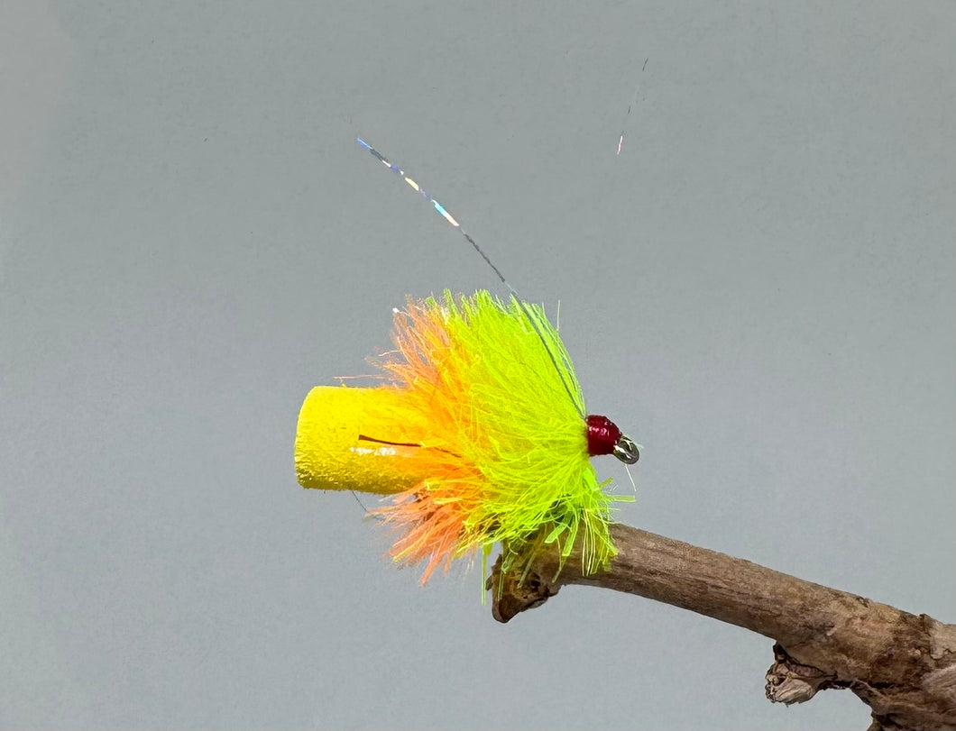 Chartreuse & Orange Fab x 3  (Barbed)