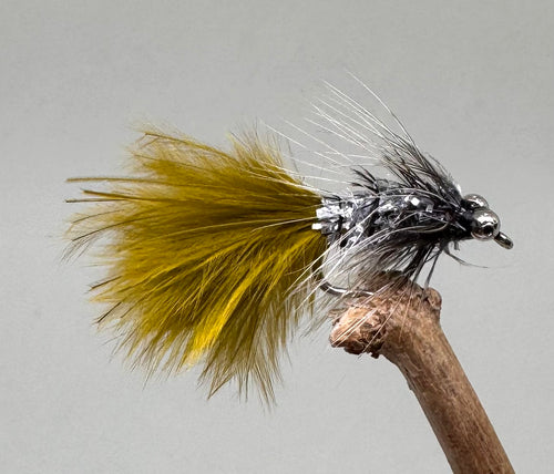 Silver & Olive Humungous mini x 3  (Barbed)