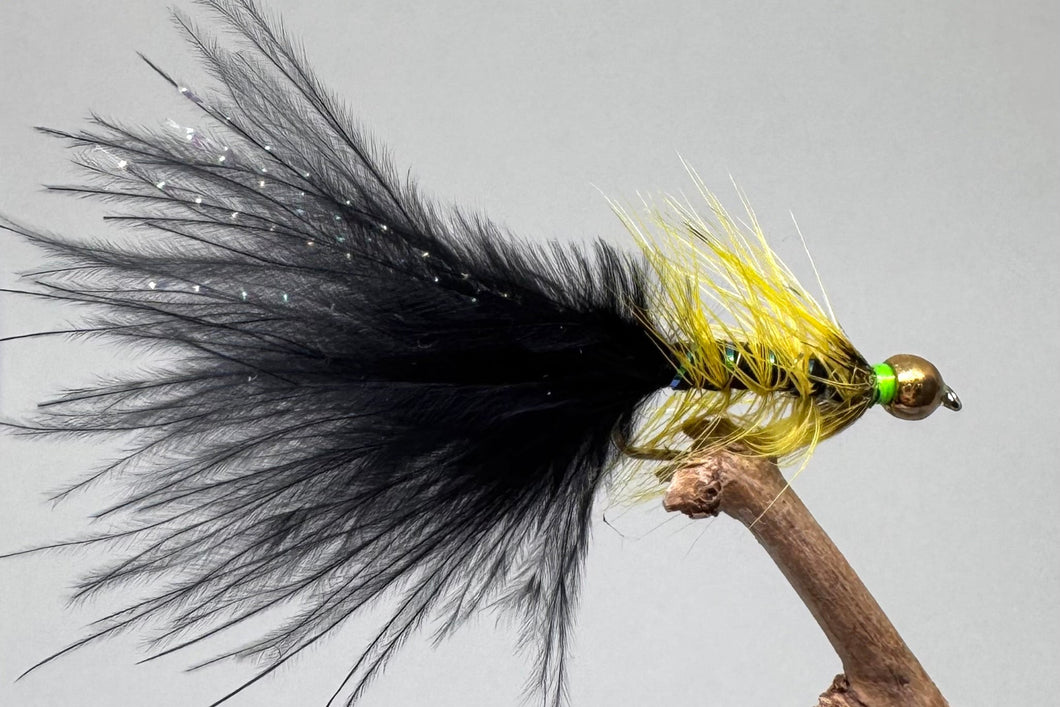 Gold Head Black Dancers x 3  (Barbed)