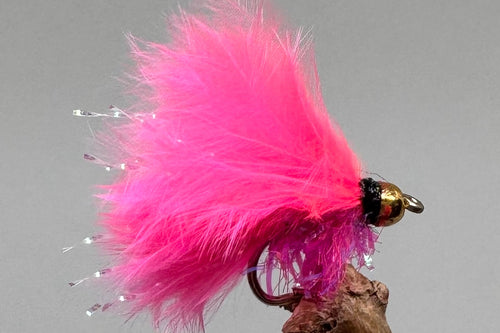 Gold Head Mini Pink Fritz Cats Whisker x 3  (barbed)