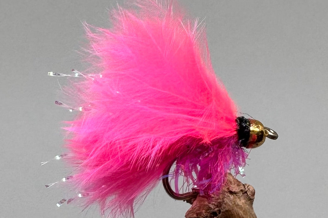 Gold Head Mini Pink Fritz Cats Whisker x 3  (barbed)