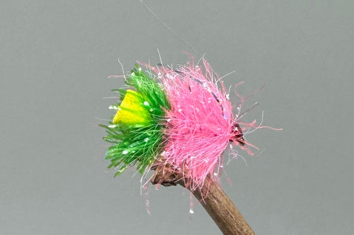 Coral & Green Fab x 3  (Barbed)