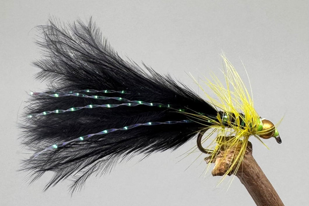 Gold Head Mini Black Dancer x 3  (Barbed)