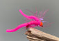 Pink Squirmy Worm x 3 (Barbless)