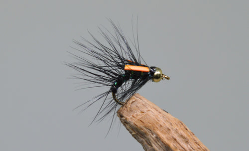 Gold Head Black x 3 (Barbed)