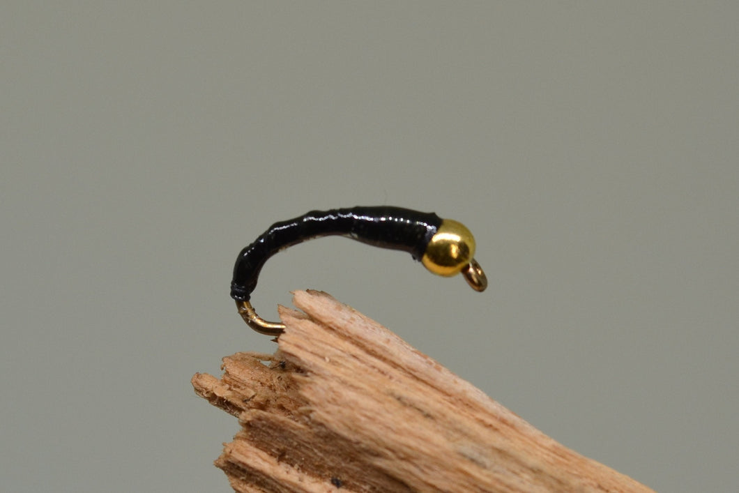 Gold Head Black Flexi Floss x 3 - Fast Flies top trout flies