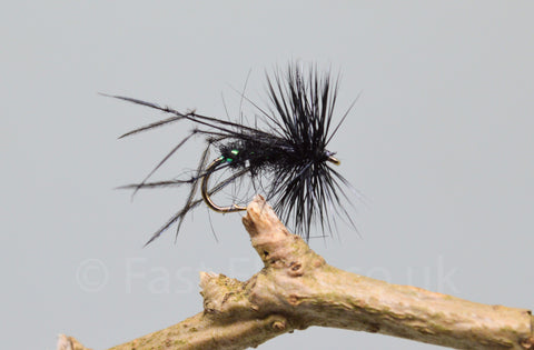 Black Hoppers x 3 - Fast Flies top trout flies