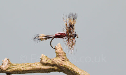 Claret Humpy x 3 - Fast Flies top trout flies
